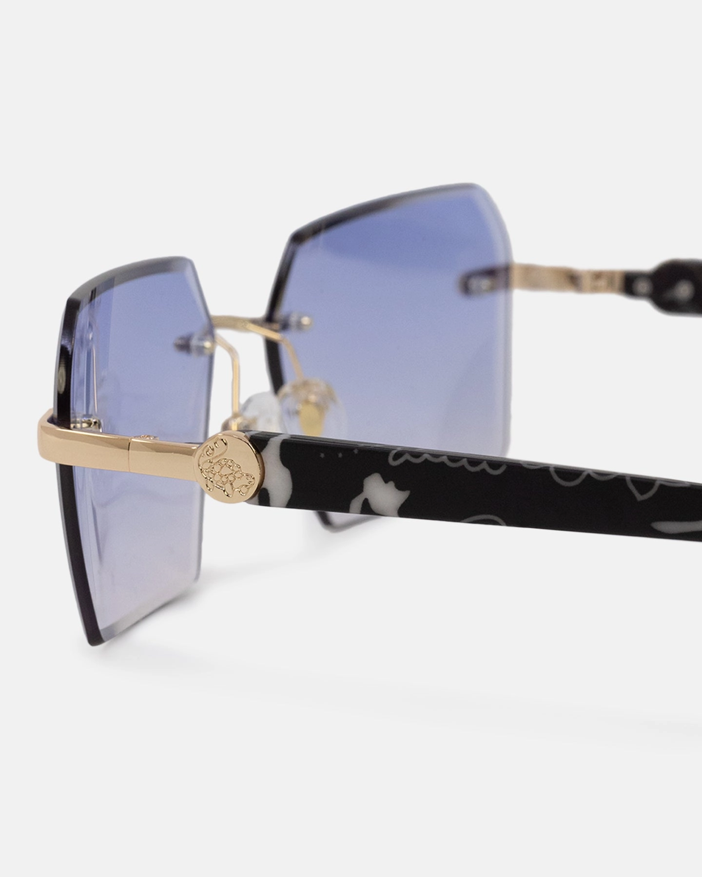Belvoir & Co X Culture Kings Kennedy Sunglasses Blue/Gold/Black