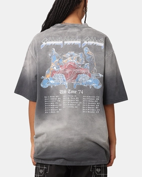 Black Sabbath Tour '74 Sunfade T-Shirt Black Wash