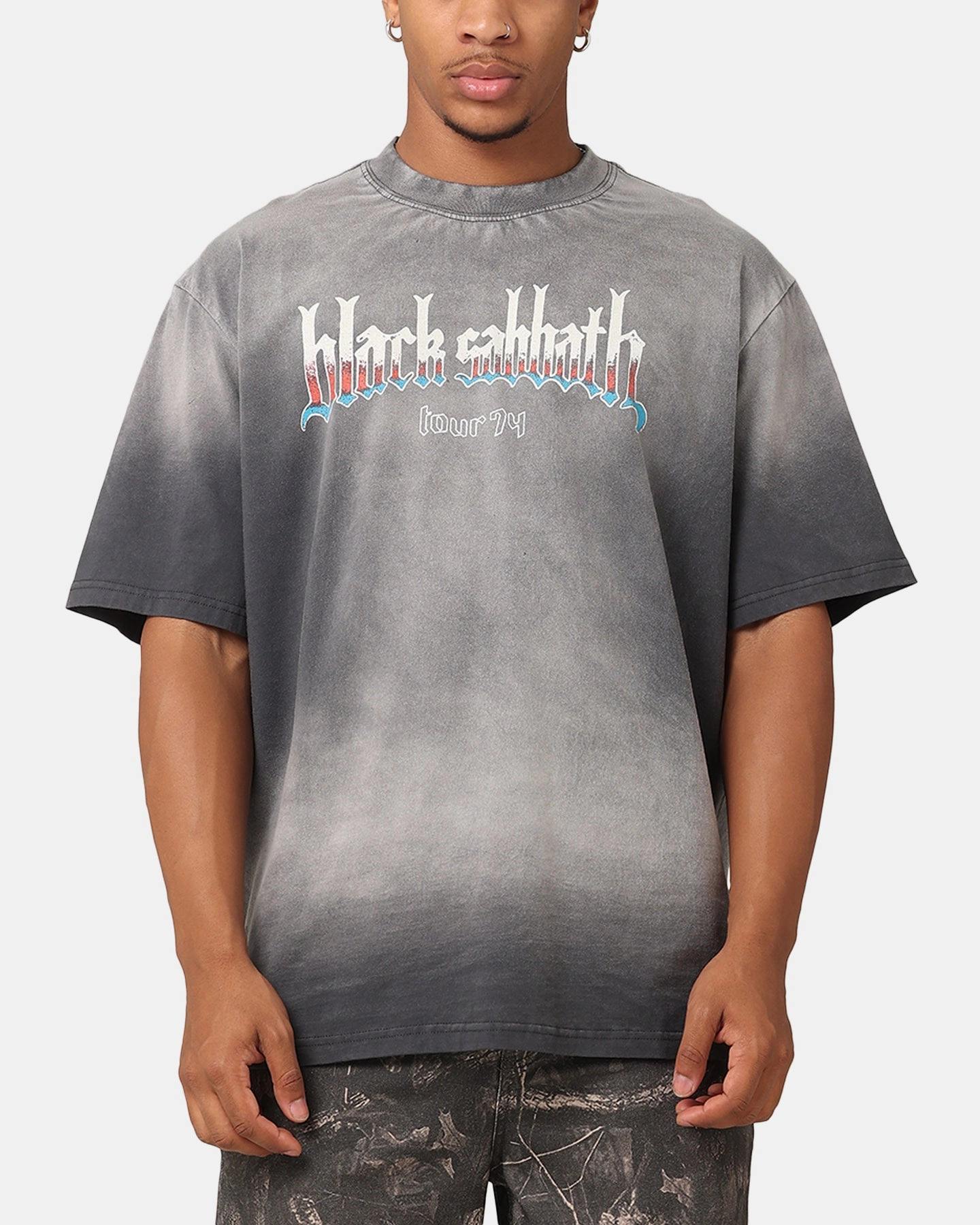 Black Sabbath Tour '74 Sunfade T-Shirt Black Wash