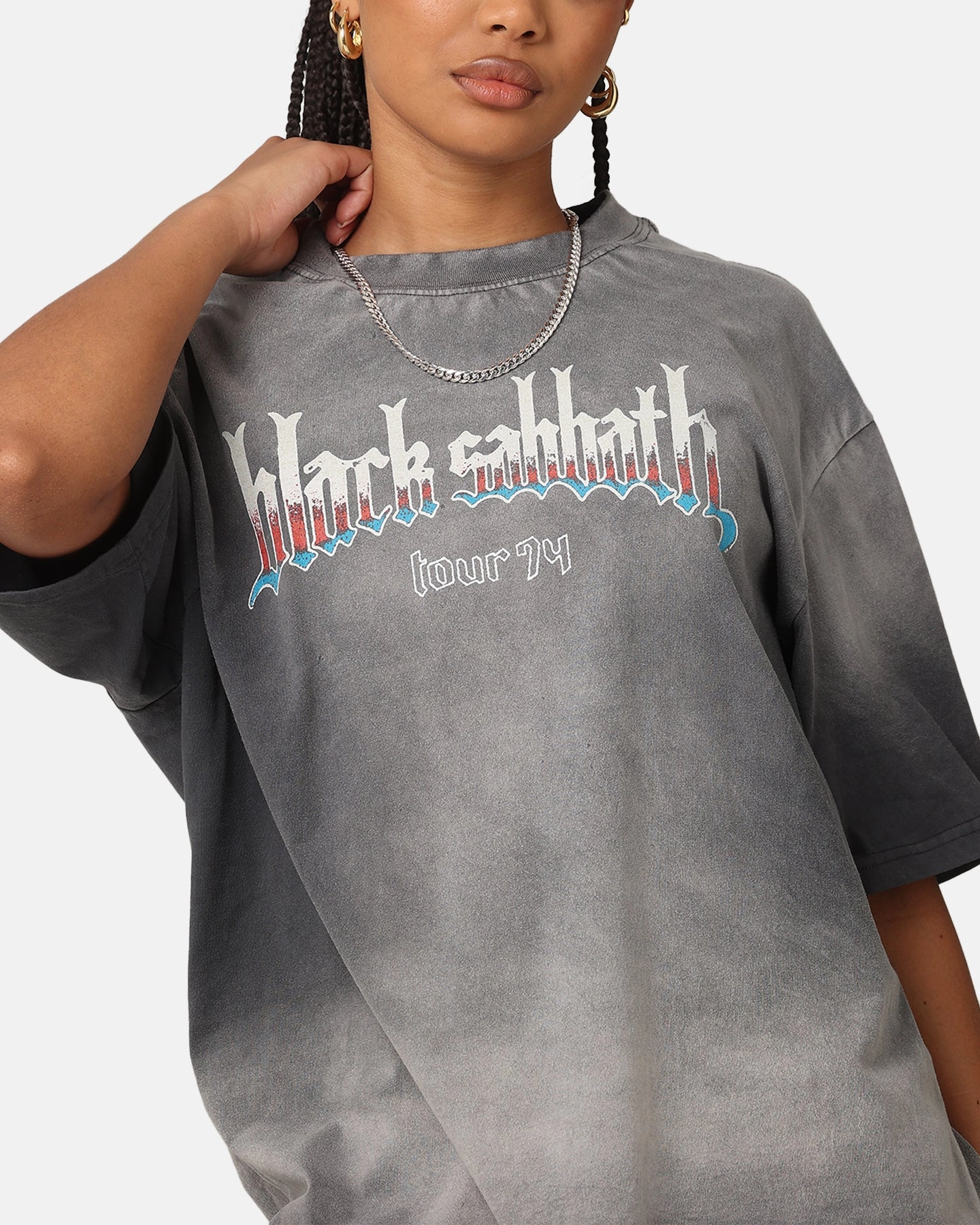 Black Sabbath Tour '74 Sunfade T-Shirt Black Wash