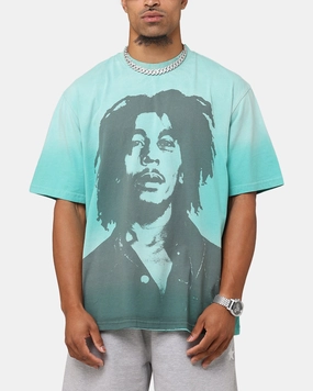 Bob Marley Bob Hem Vintage T-Shirt Washed Teal/Black