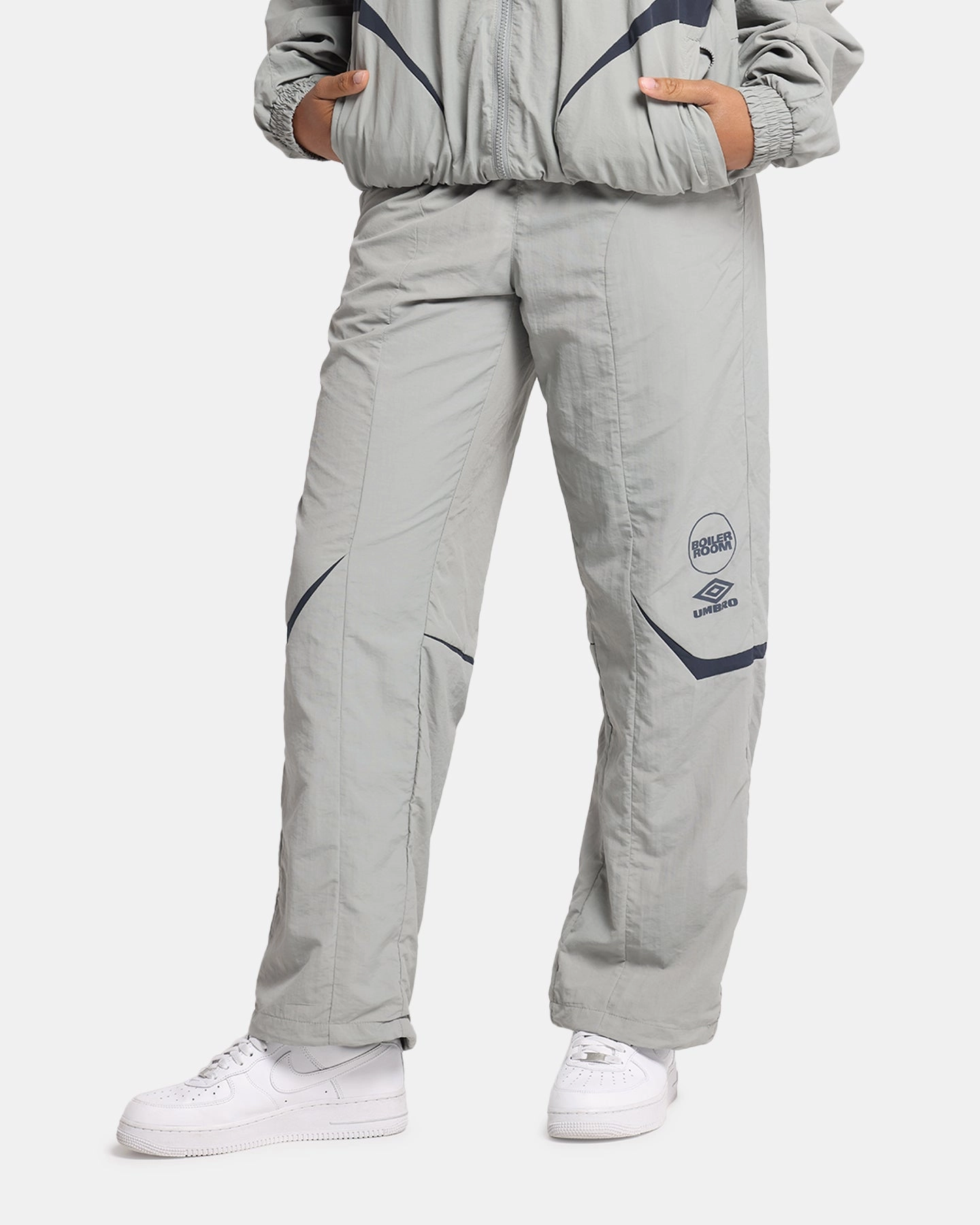 Boiler Room X Umbro Shell Track Pants Grey