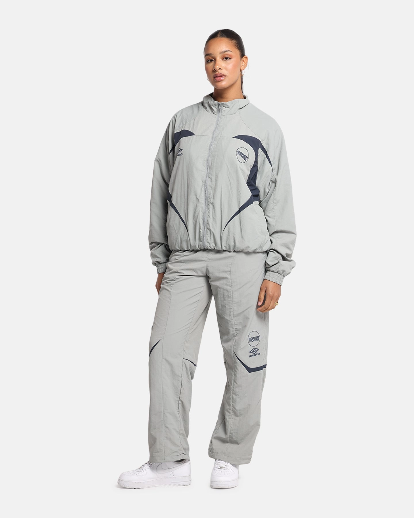 Boiler Room X Umbro Shell Track Pants Grey