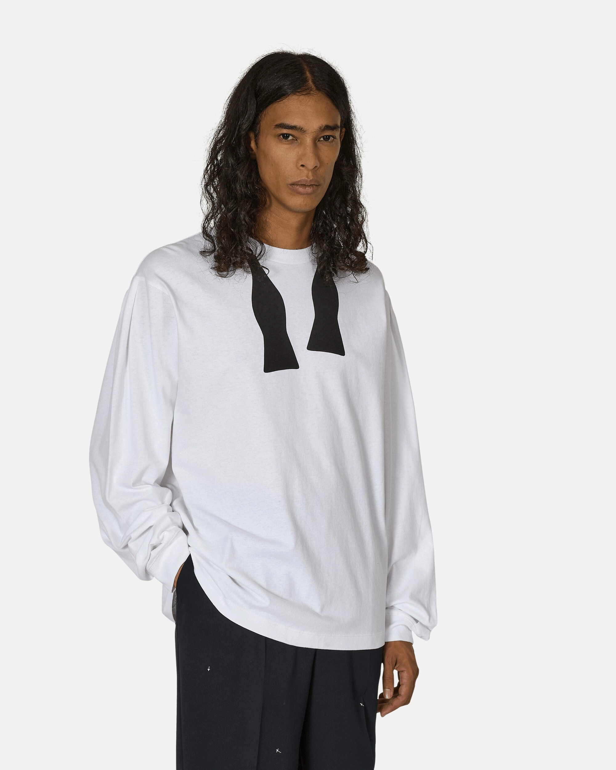 Bow Tie Longsleeve T-Shirt White