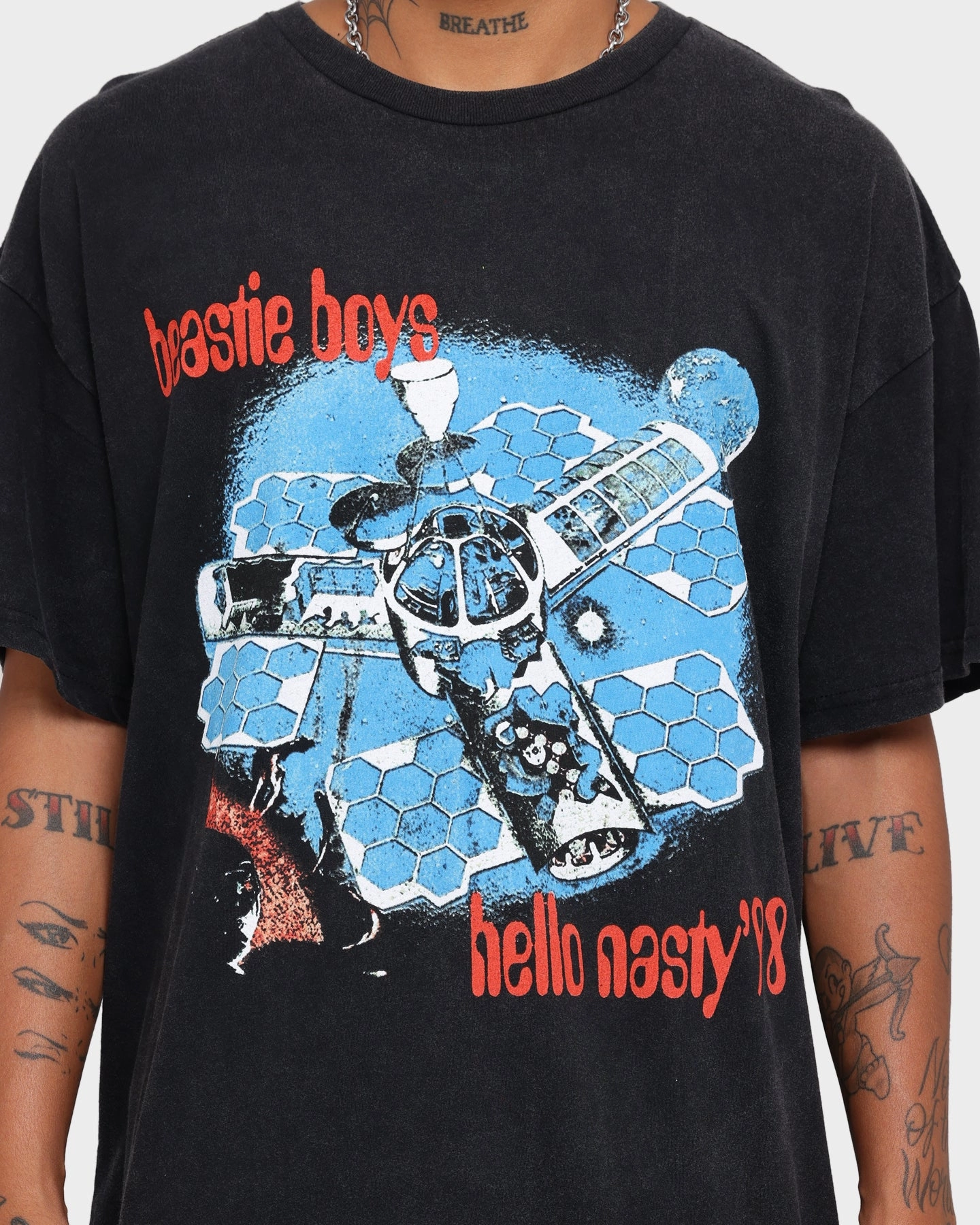 Bravado Hello Nasty '98 Vintage T-Shirt Charcoal