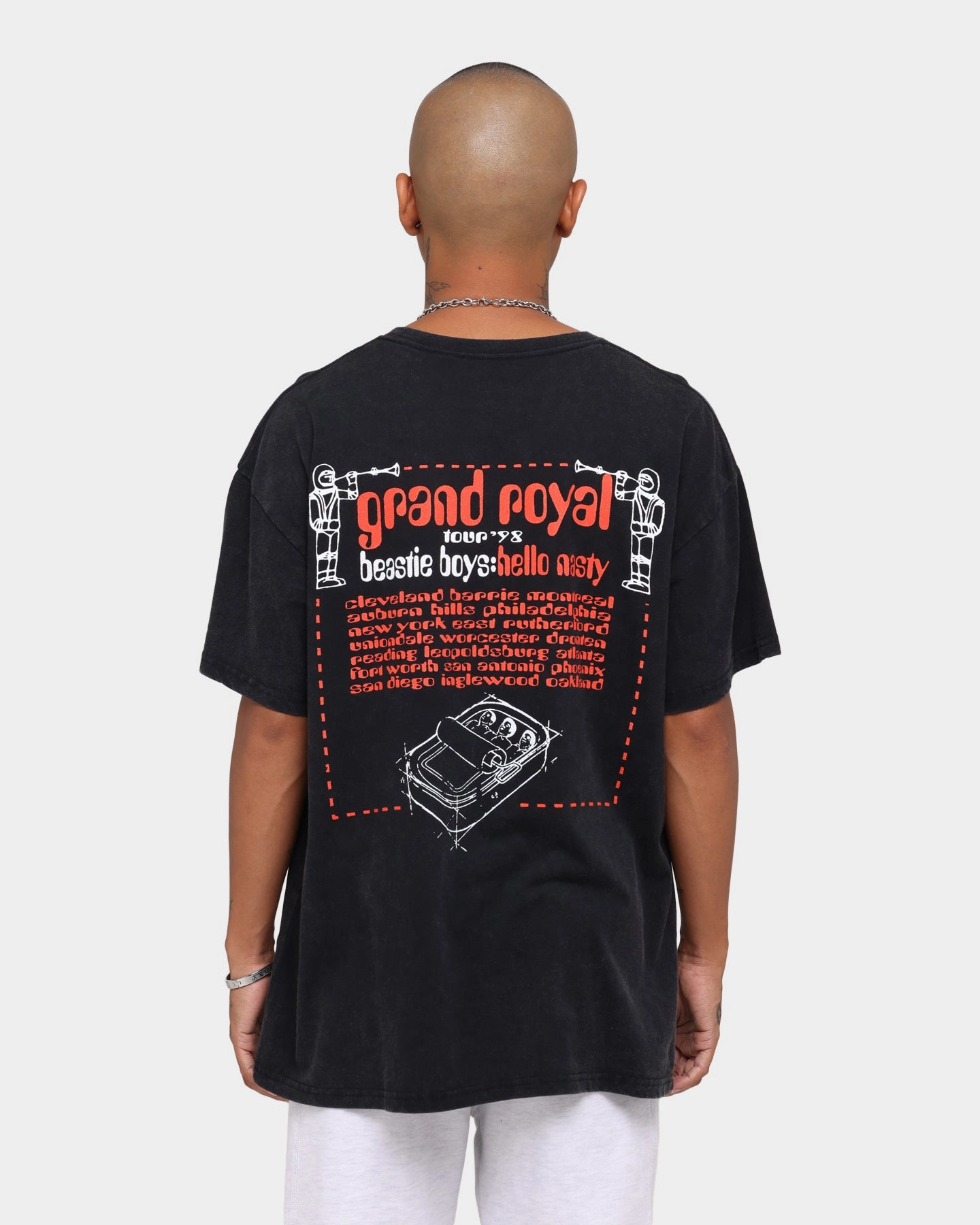 Bravado Hello Nasty '98 Vintage T-Shirt Charcoal
