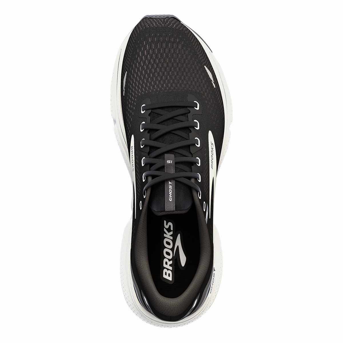 Brooks Ghost 15 - Black - Blackened Pearl - White