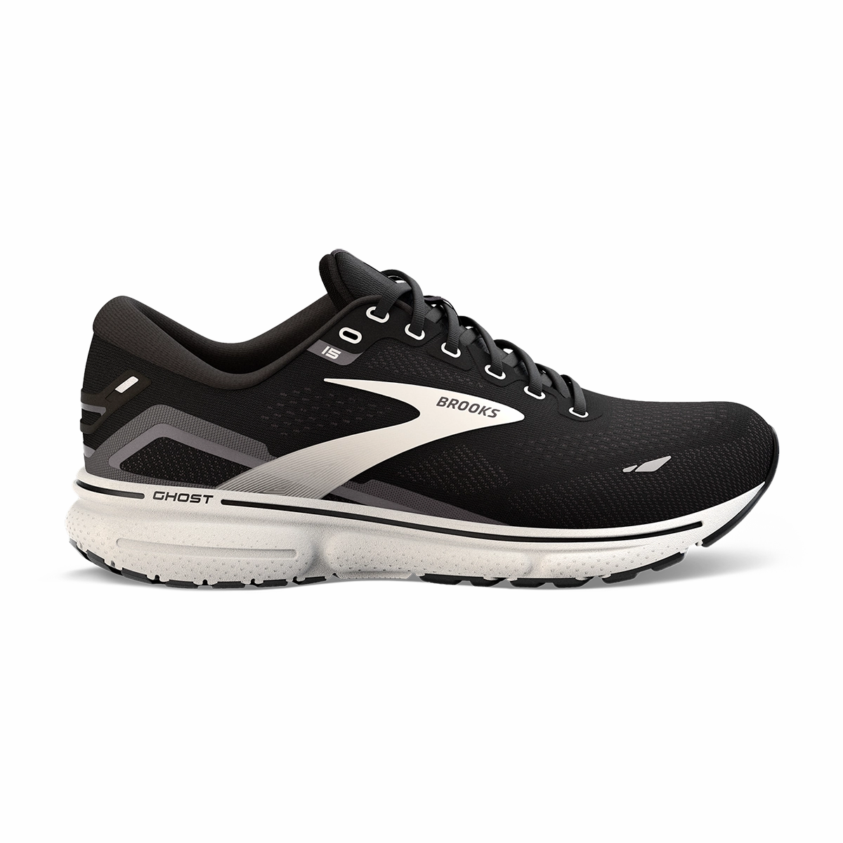 Brooks Ghost 15 - Black - Blackened Pearl - White