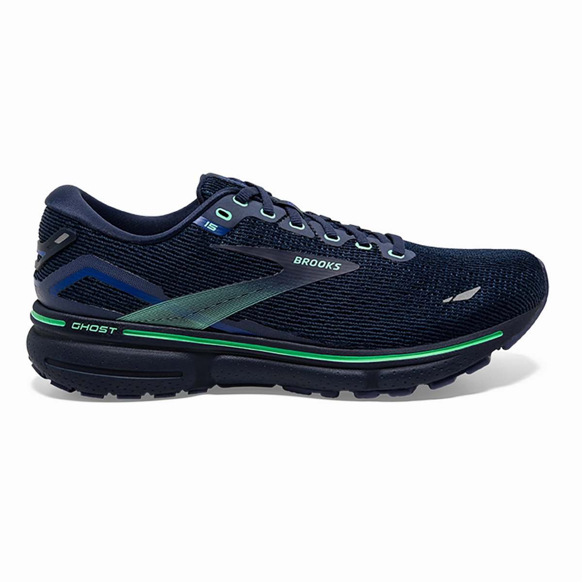 Brooks Ghost 15 - Crown Blue - Black - Green