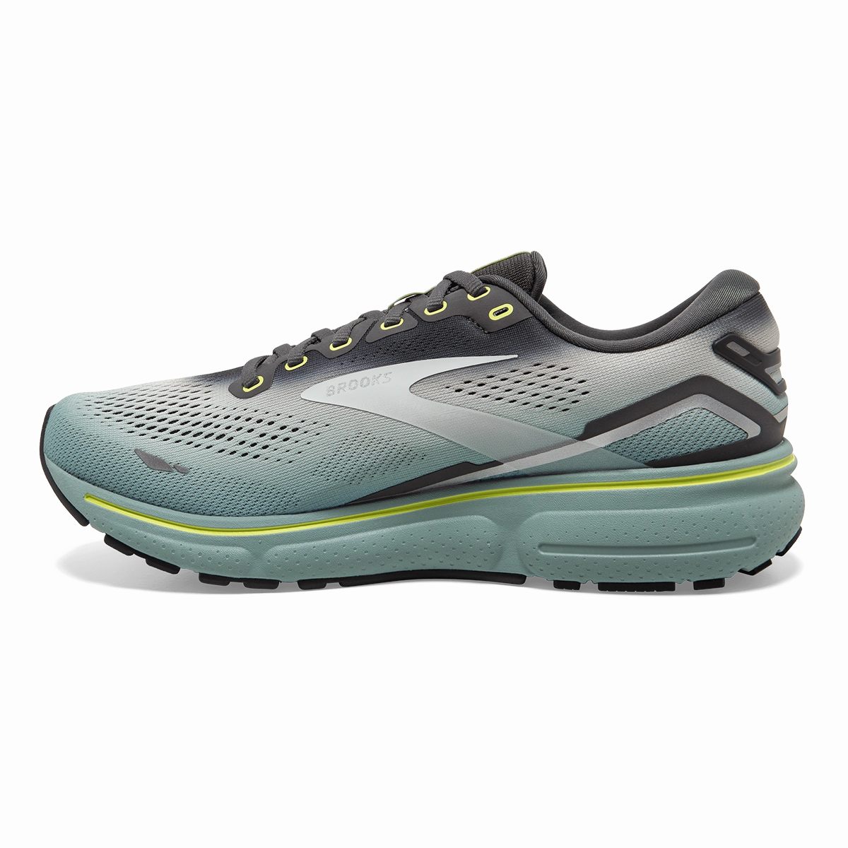 Brooks Ghost 15 - Grey - Oyster - Cloud Blue