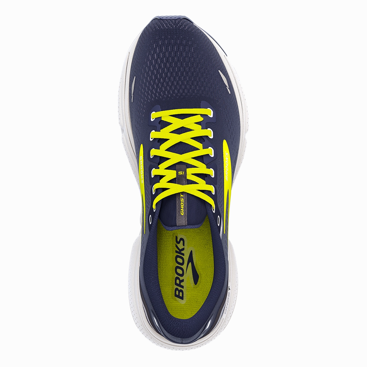 Brooks Ghost 15 - Peacoat - Nightlife - Grey