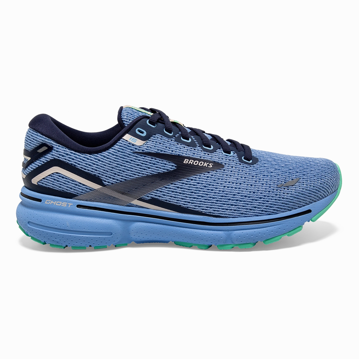 Brooks Ghost 15 - Vista Blue - Peacoat - Linen