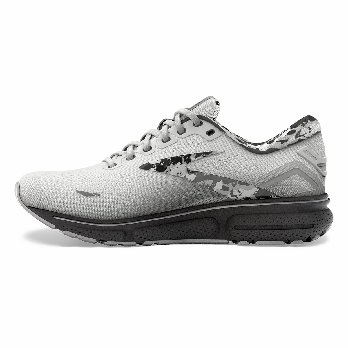 Brooks Ghost 15 - White - Ebony - Oyster