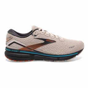 Brooks Ghost 15 - White Sand - Red Orange - Blue