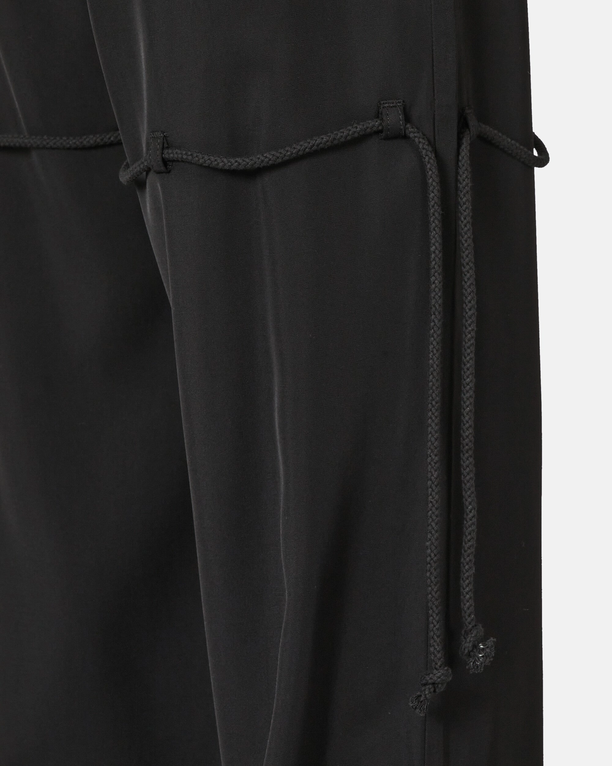 Chain Lace Dress Pants Black