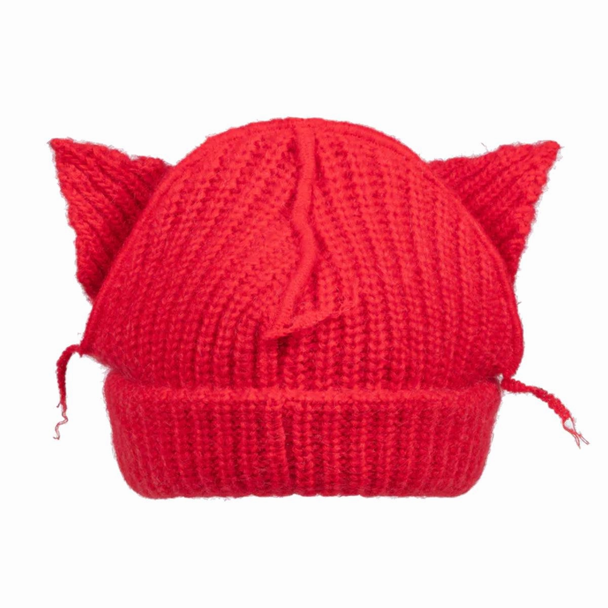 Chunky Ears Beanie 'Red'