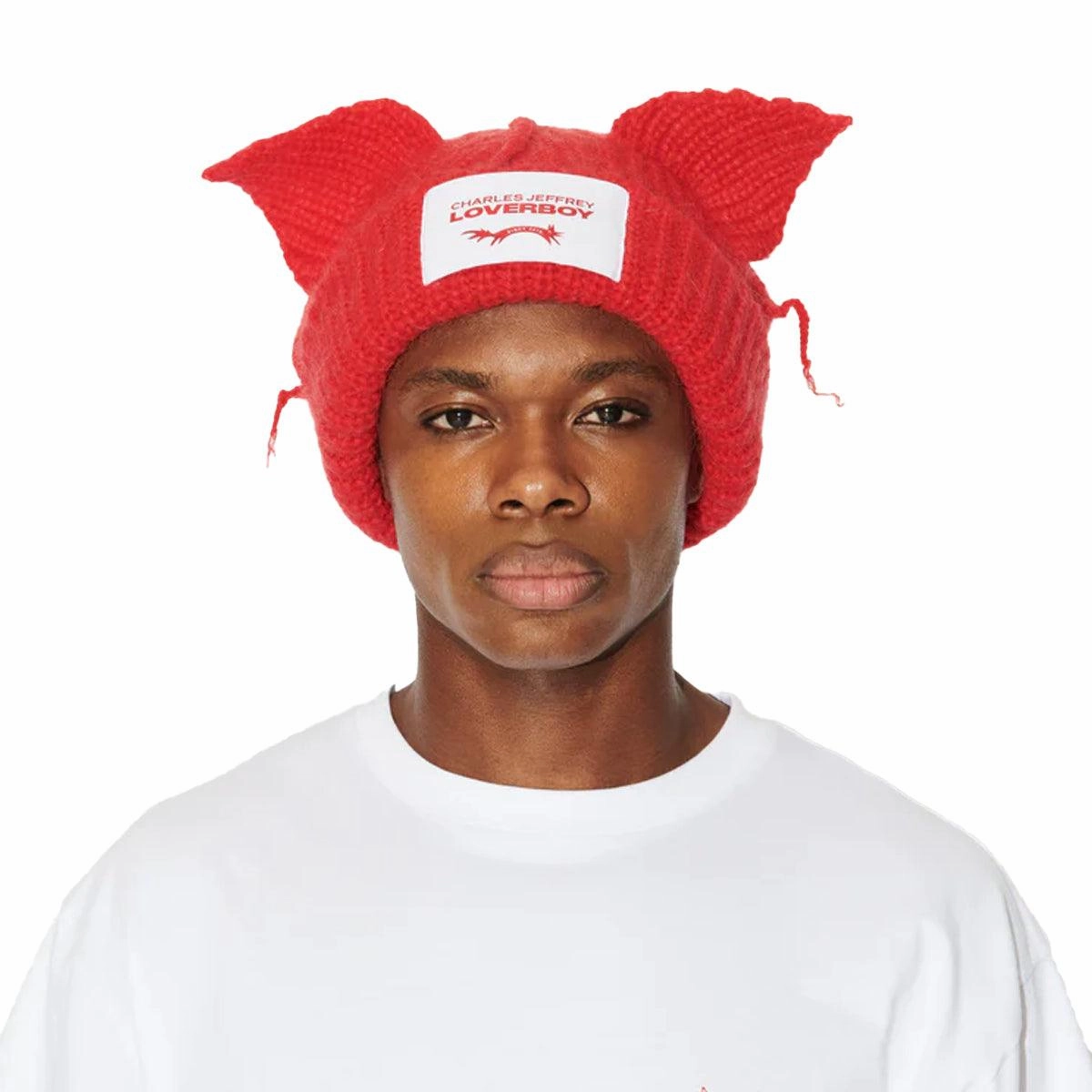 Chunky Ears Beanie 'Red'