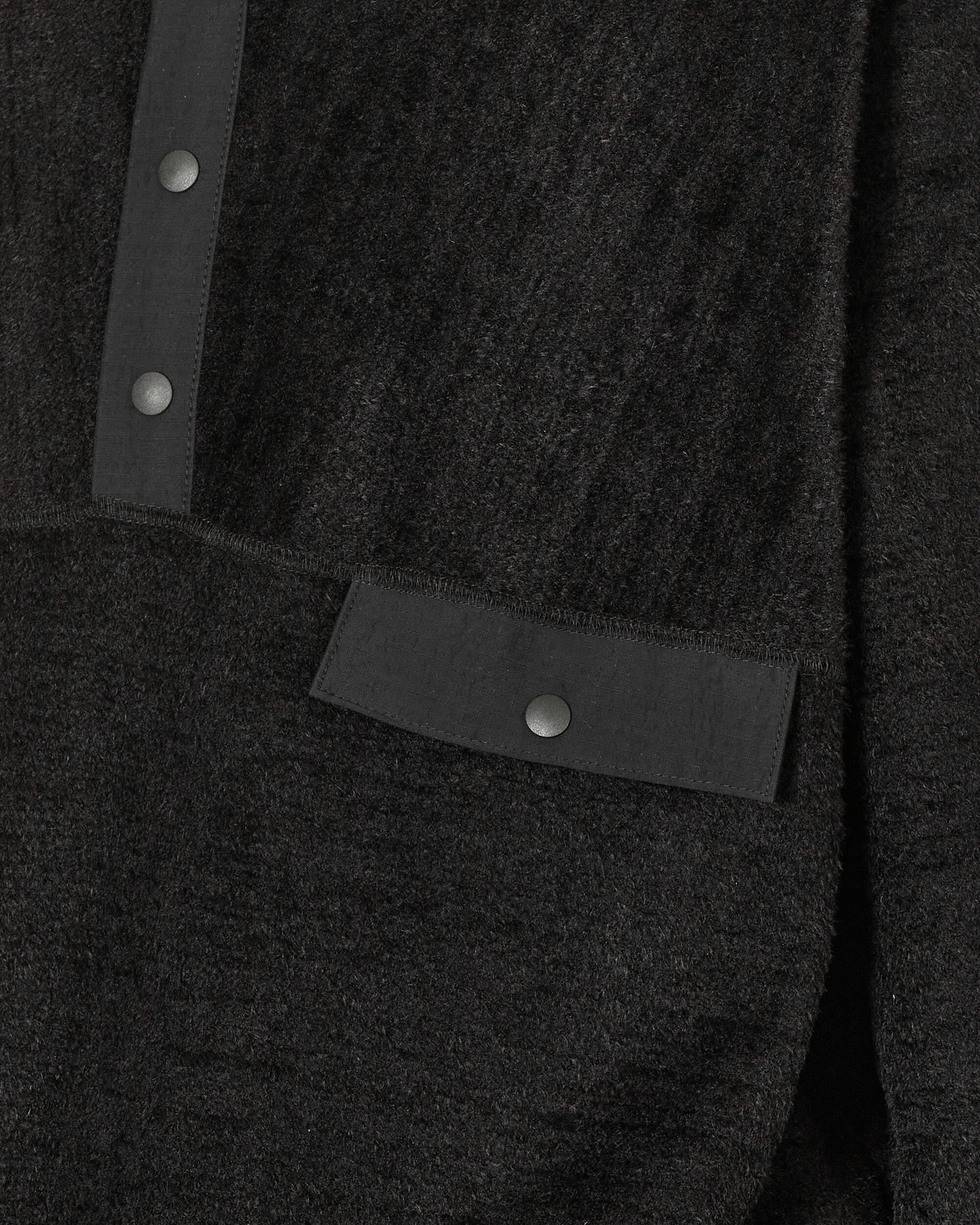 Cotton Fleece Pullover Black