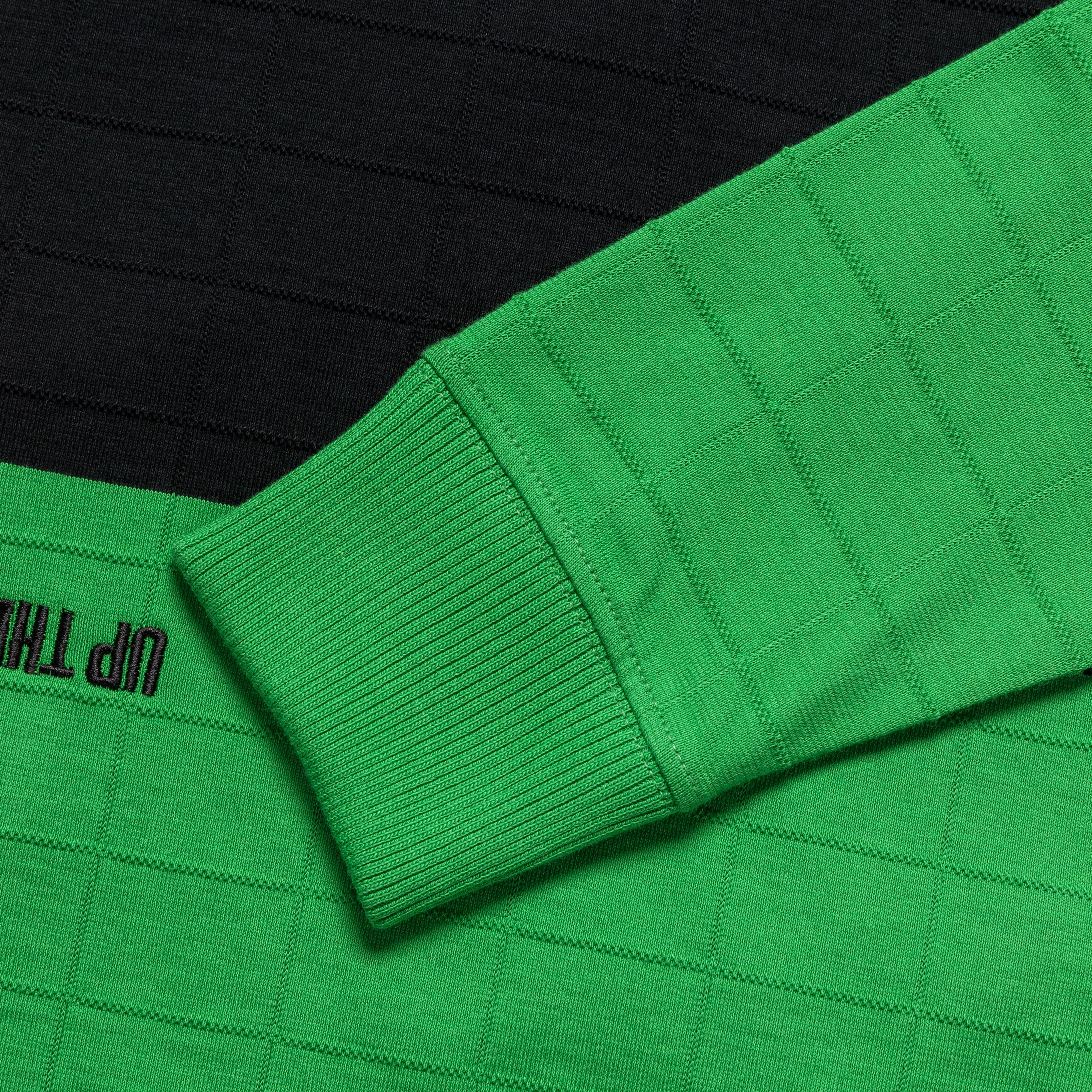 Crewneck x UP THERE - Black/Fern Green