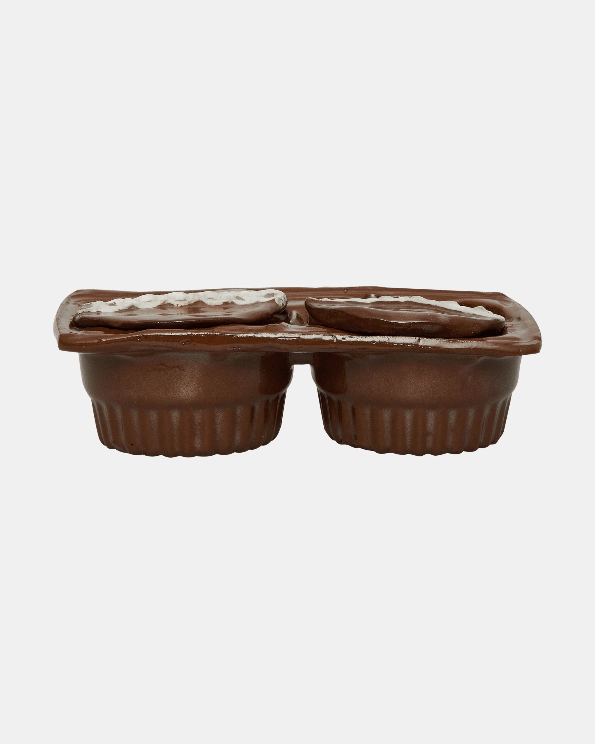 Cup Cake Ashtray Brown