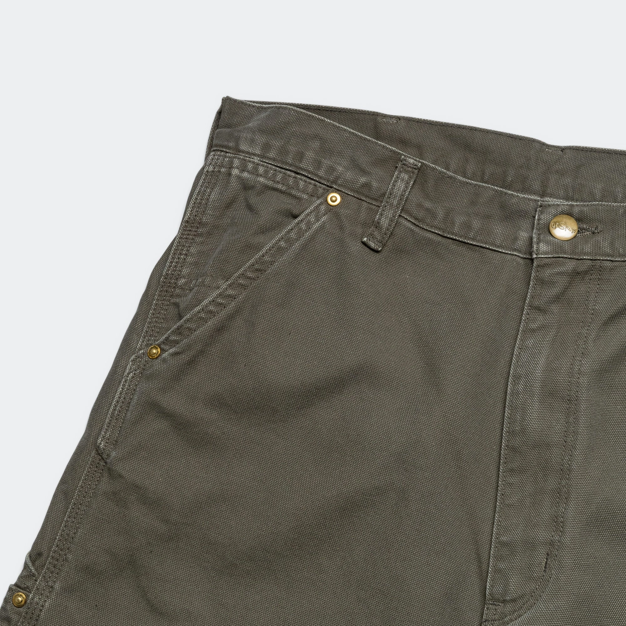 Dad's Fit Painter Pants - Army Green