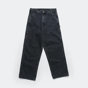 Dad's Fit Painter Pants - Black Denim Stone Wash