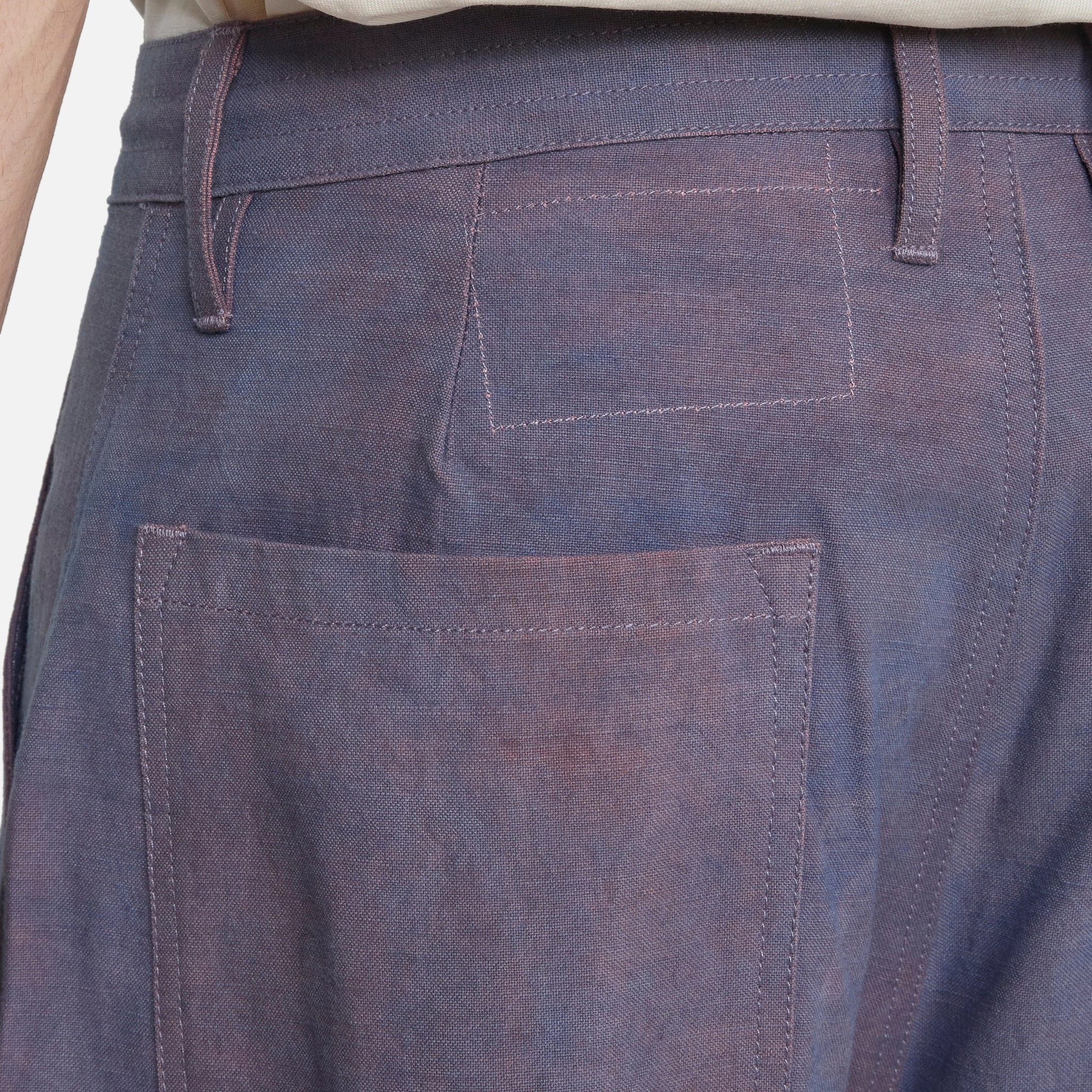 Document Pants Purple Slub