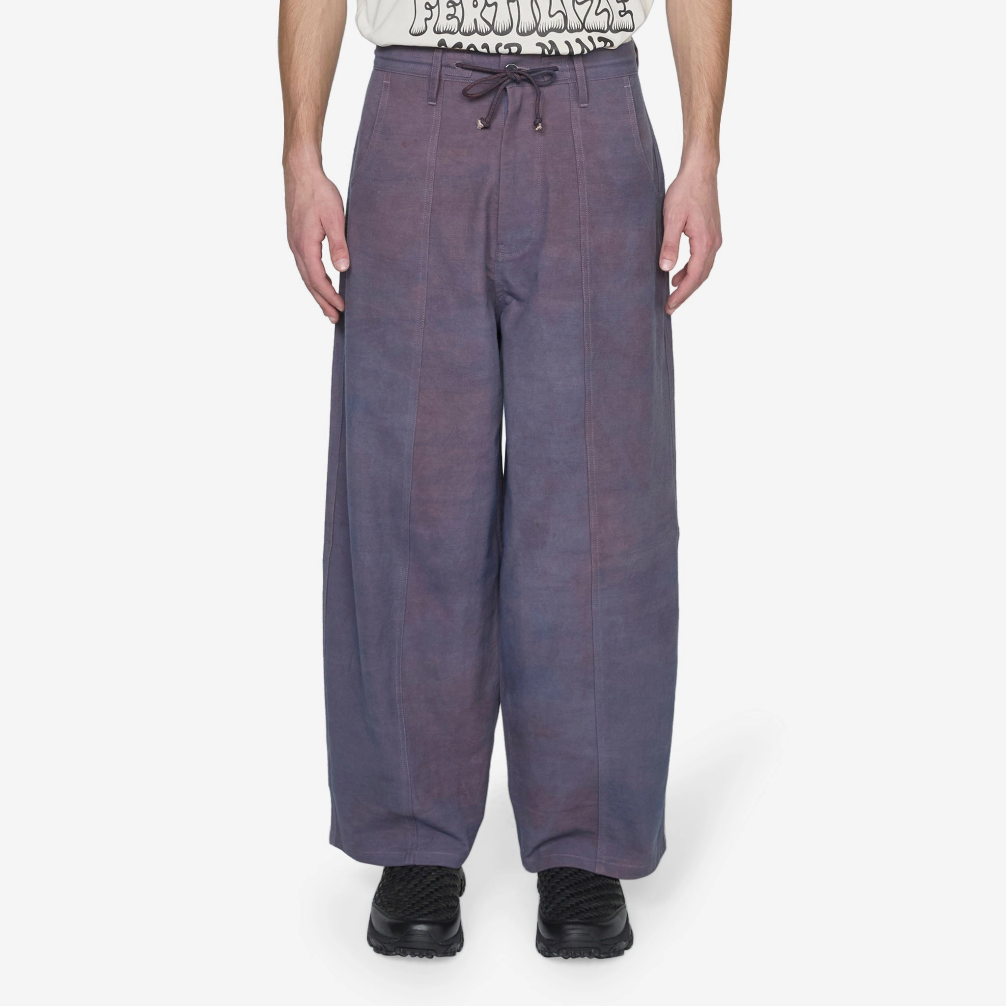 Document Pants Purple Slub