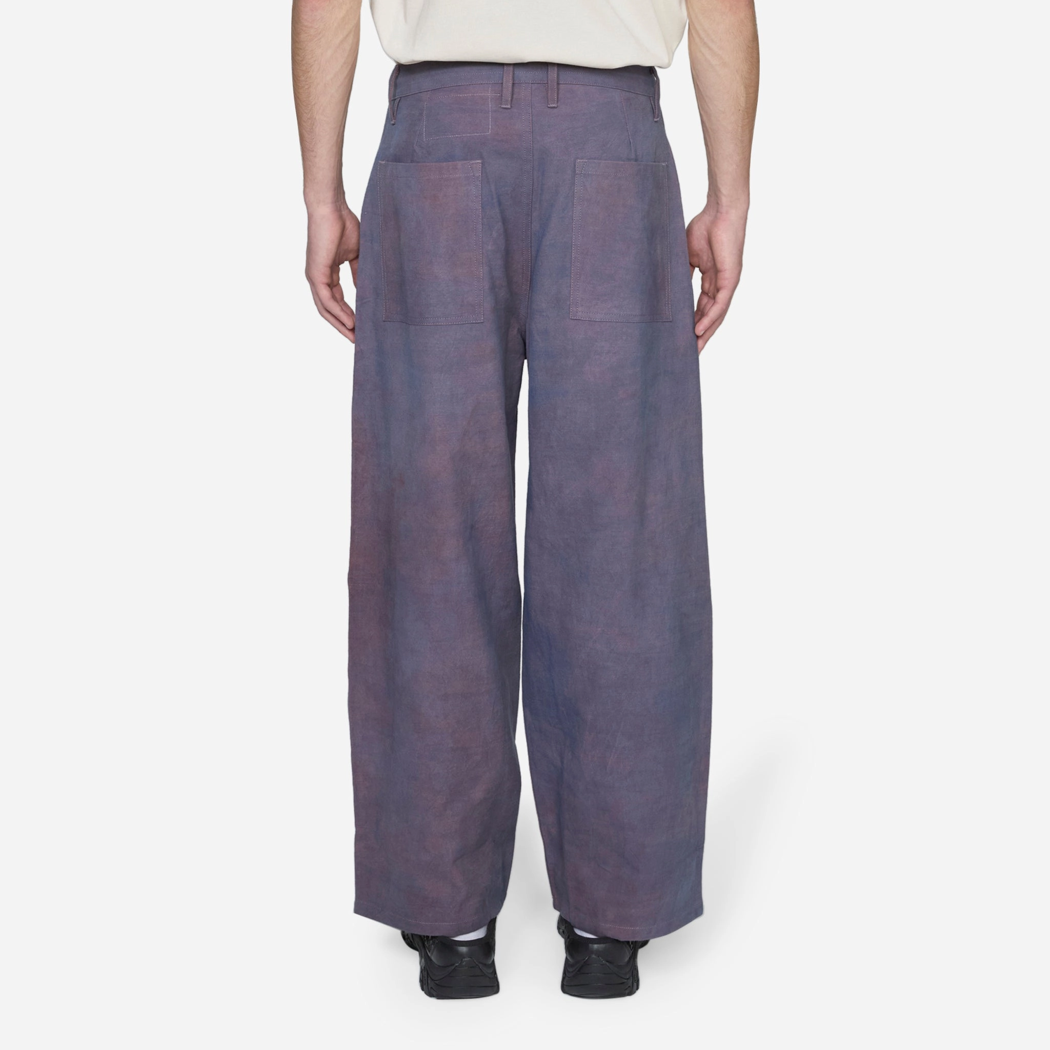 Document Pants Purple Slub