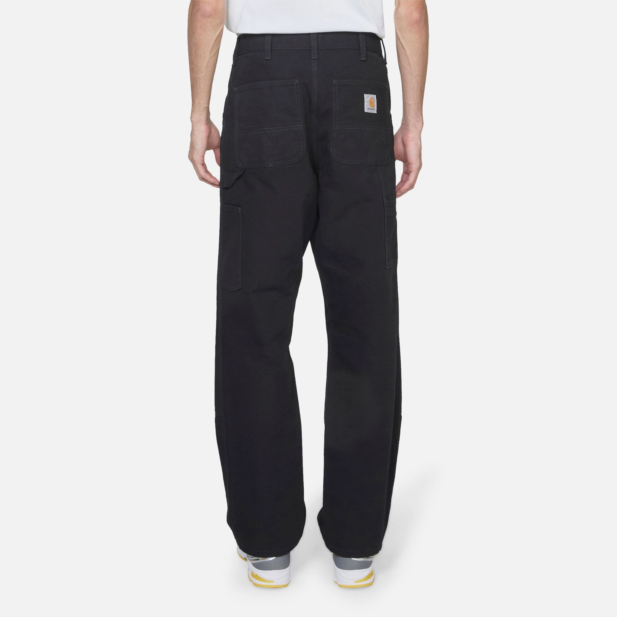Double Knee Pant Black Stone Canvas