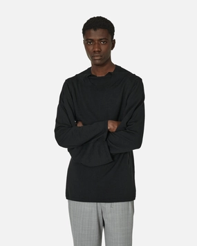 Double Neck Wool Sweater Black