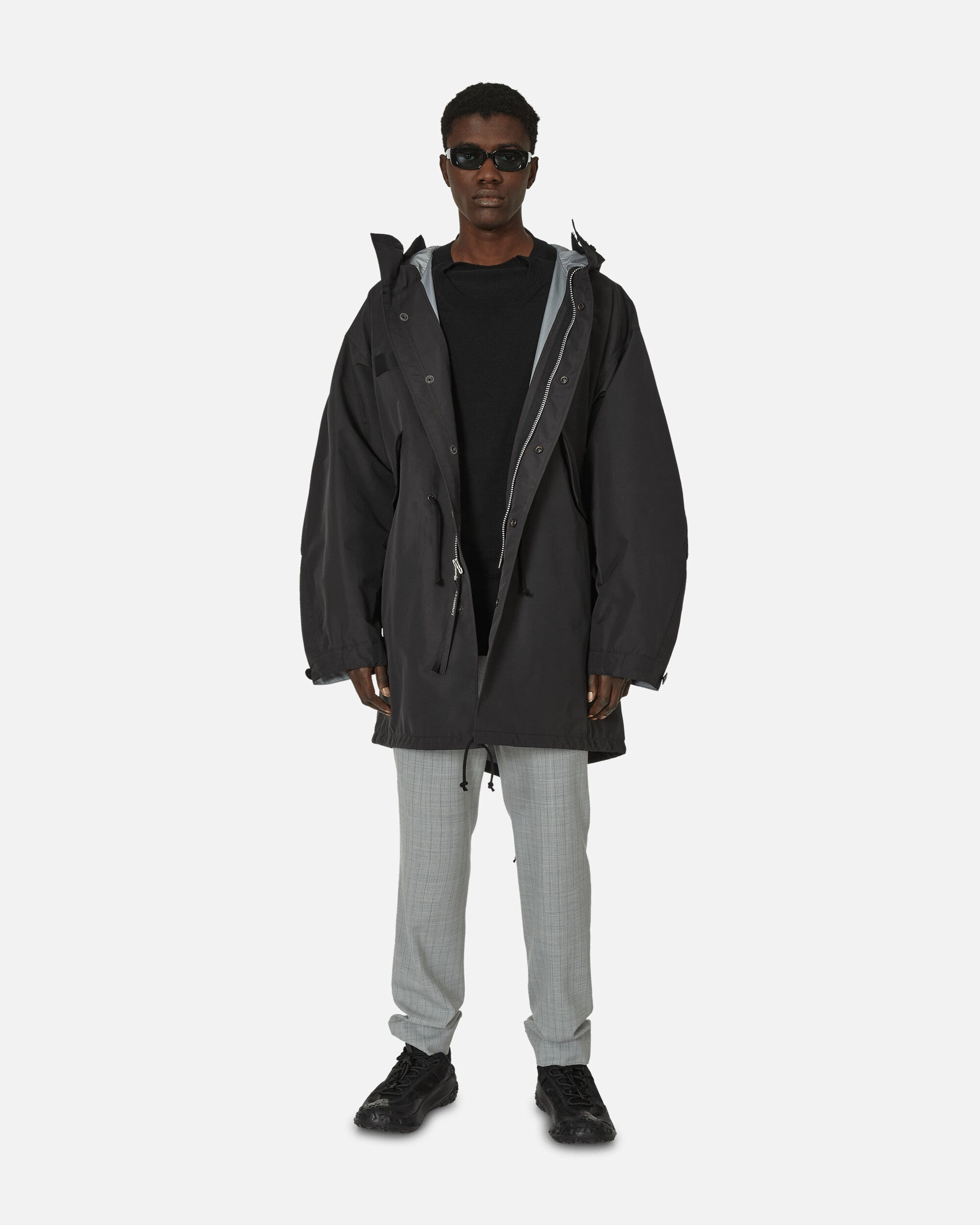 Double Neck Wool Sweater Black