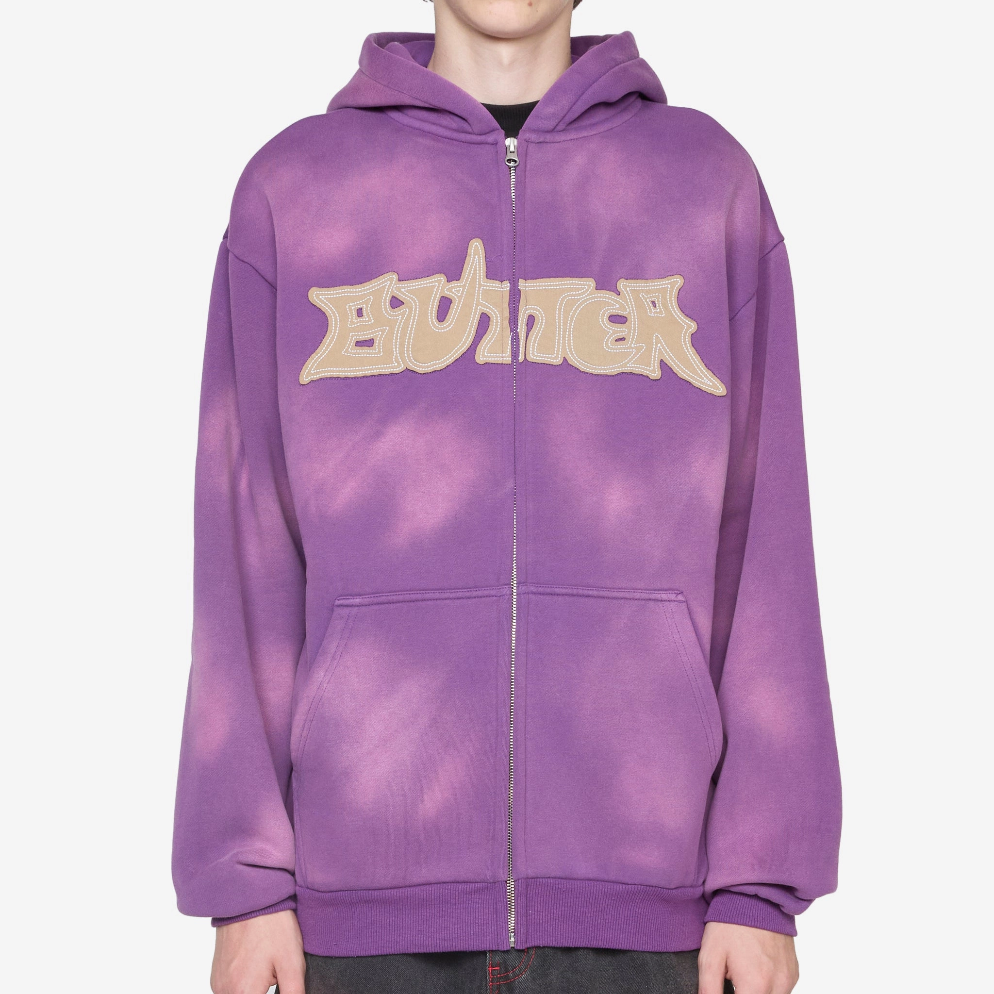 Encounter Zip-Thru Hood Washed Purple