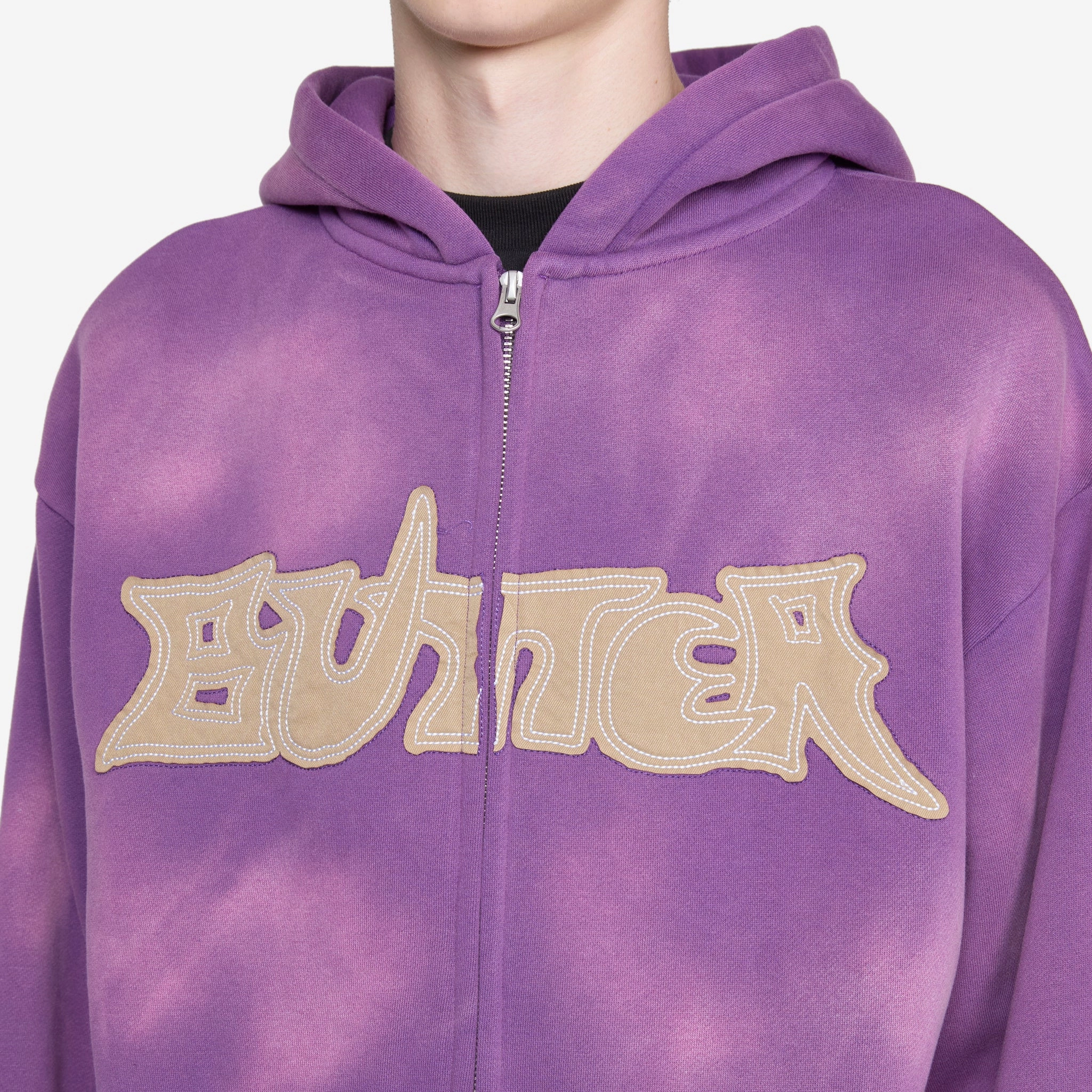 Encounter Zip-Thru Hood Washed Purple