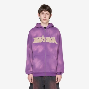 Encounter Zip-Thru Hood Washed Purple