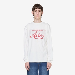 Faded Cola Longsleeve T-Shirt Off White