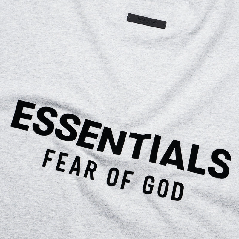 Fear Of God Essentials Jersey Crewneck Tee - Light Heather Gray