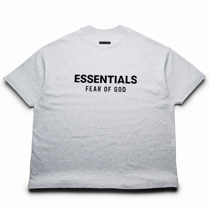 Fear Of God Essentials Jersey Crewneck Tee - Light Heather Gray