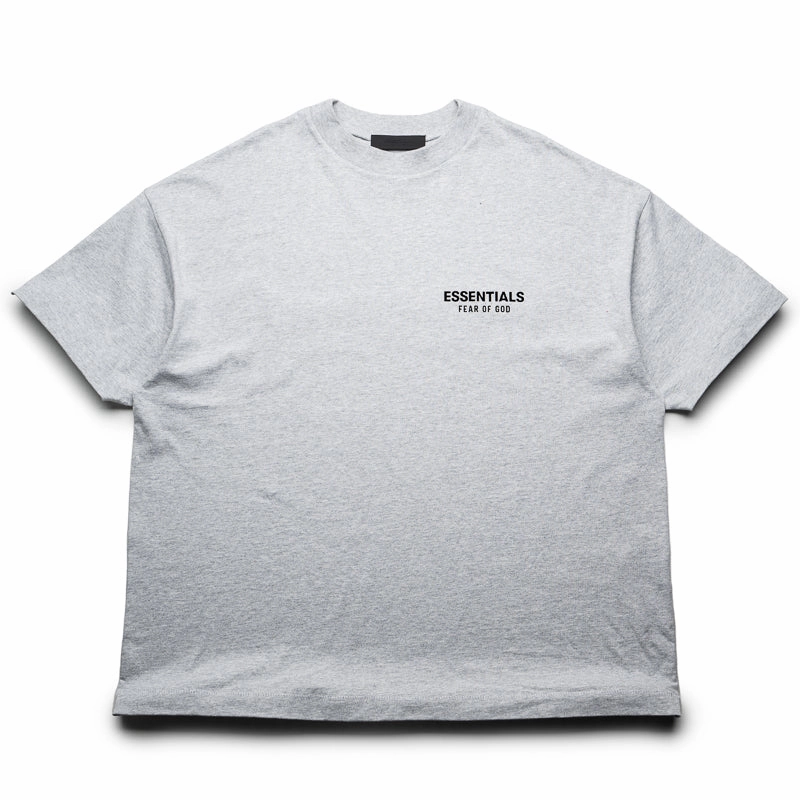 Fear Of God Essentials Jersey Crewneck Tee - Light Heather Gray