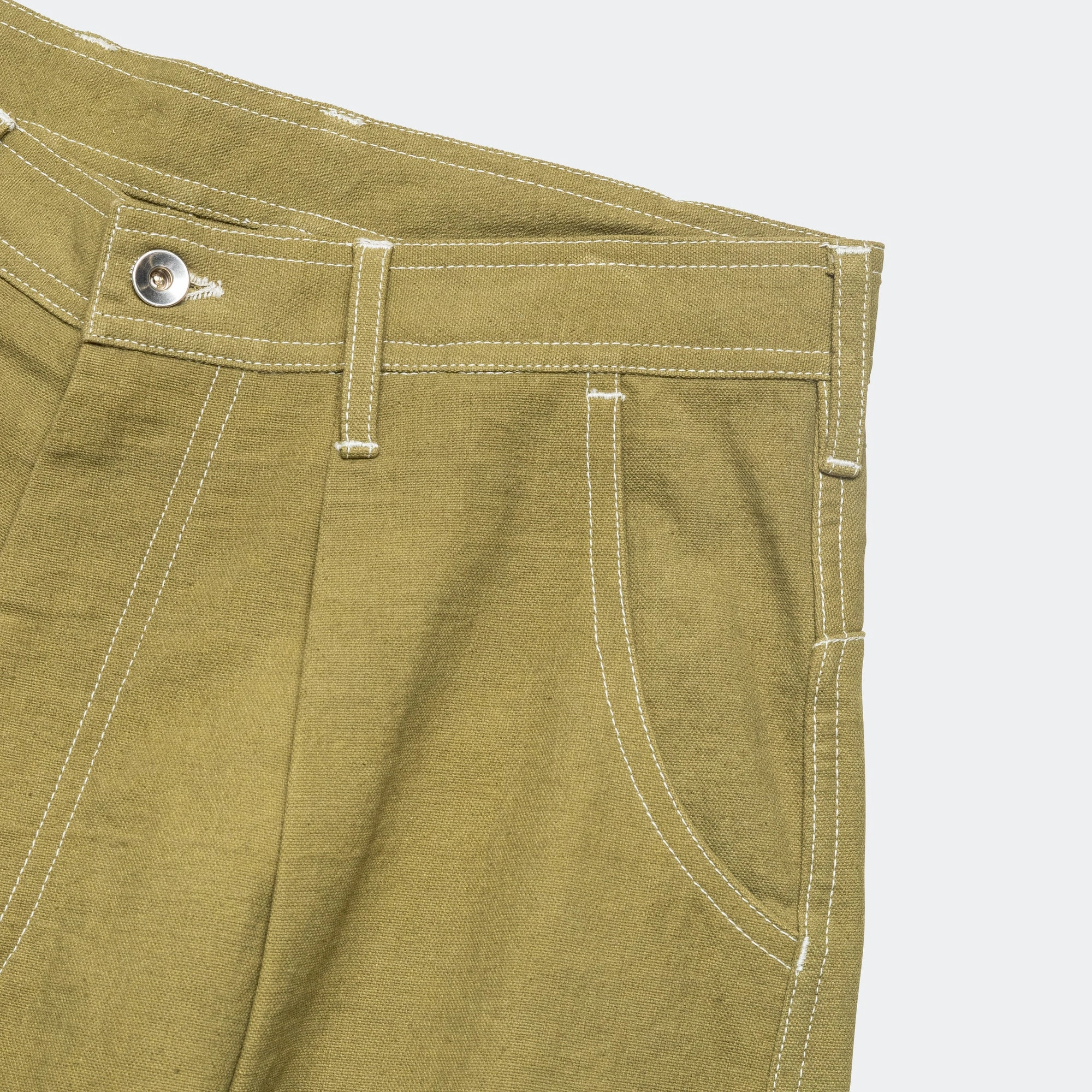 Fenn Trousers - Canvas Olive Wonky-Wear