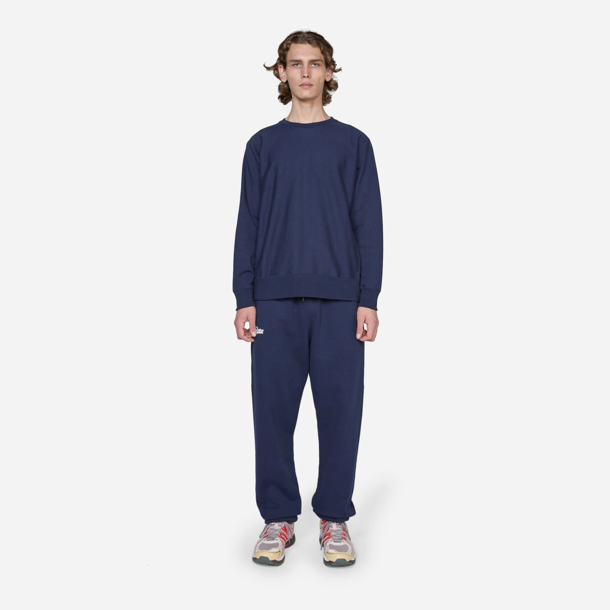 Fiore Heavy Jersey Crew Navy