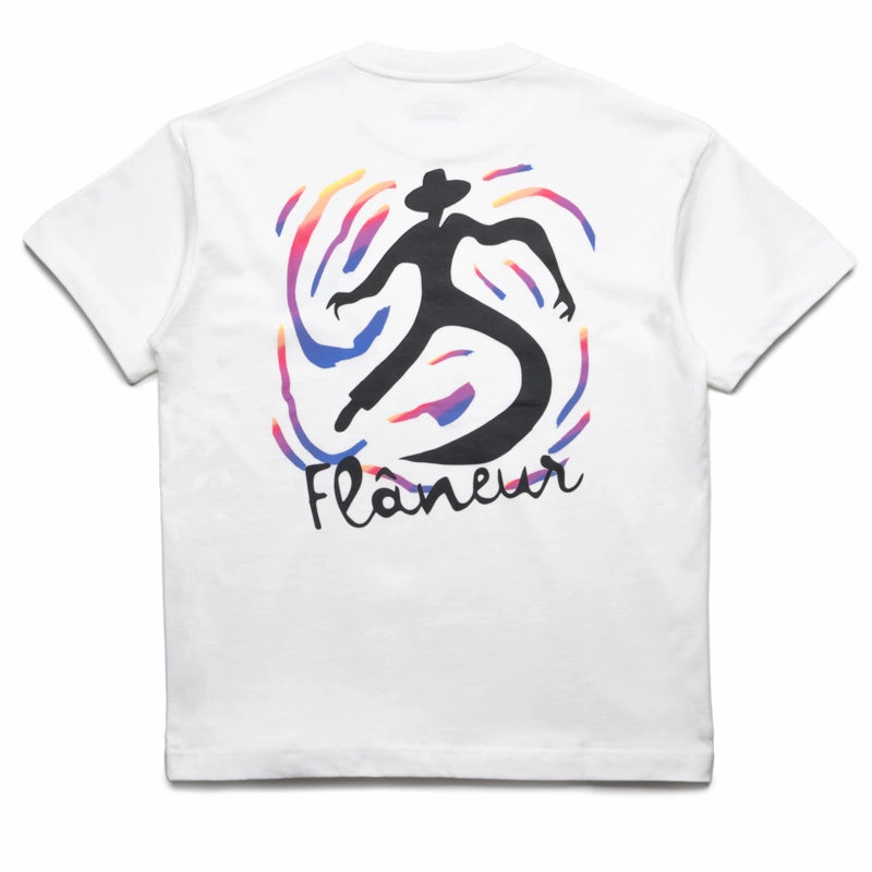 Flaneur Swirl Tee - White
