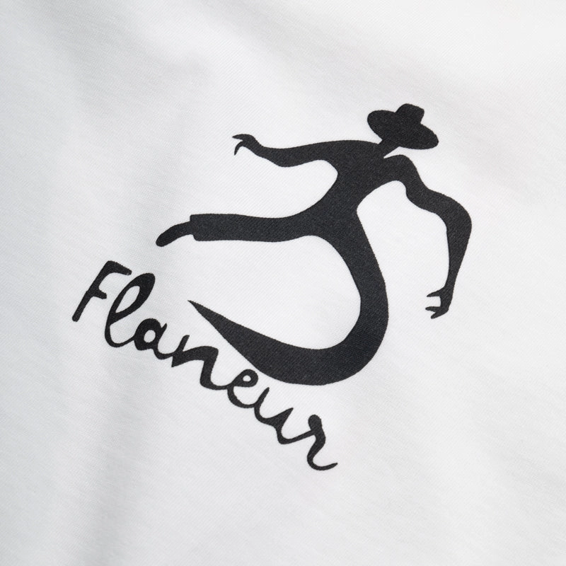 Flaneur Swirl Tee - White