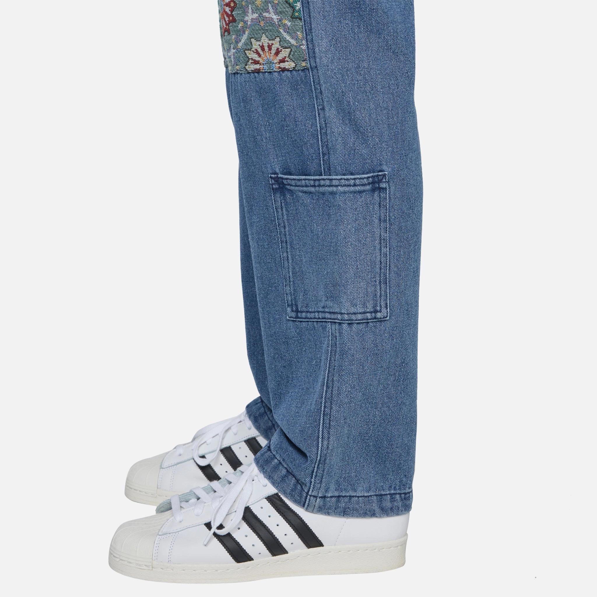 Floral Ultra Double Knee Pant Indigo