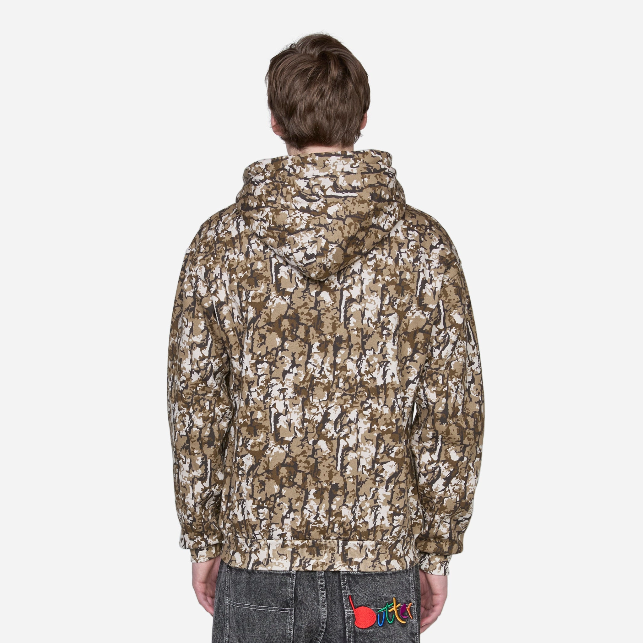 Frenzy Zip-Thru Hood Tan Camo