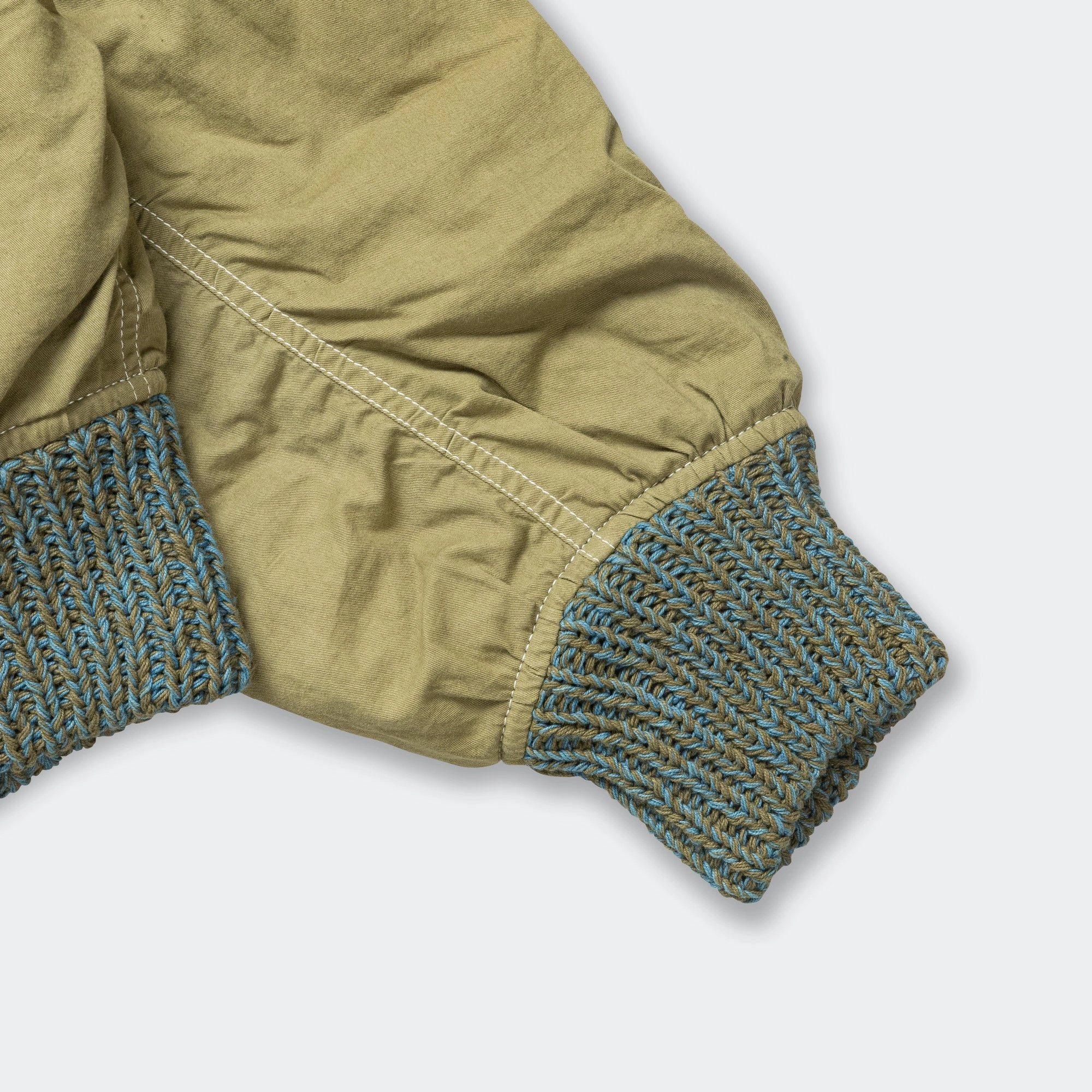 Grain Jacket - Hand Block Olive Wonky-Wear