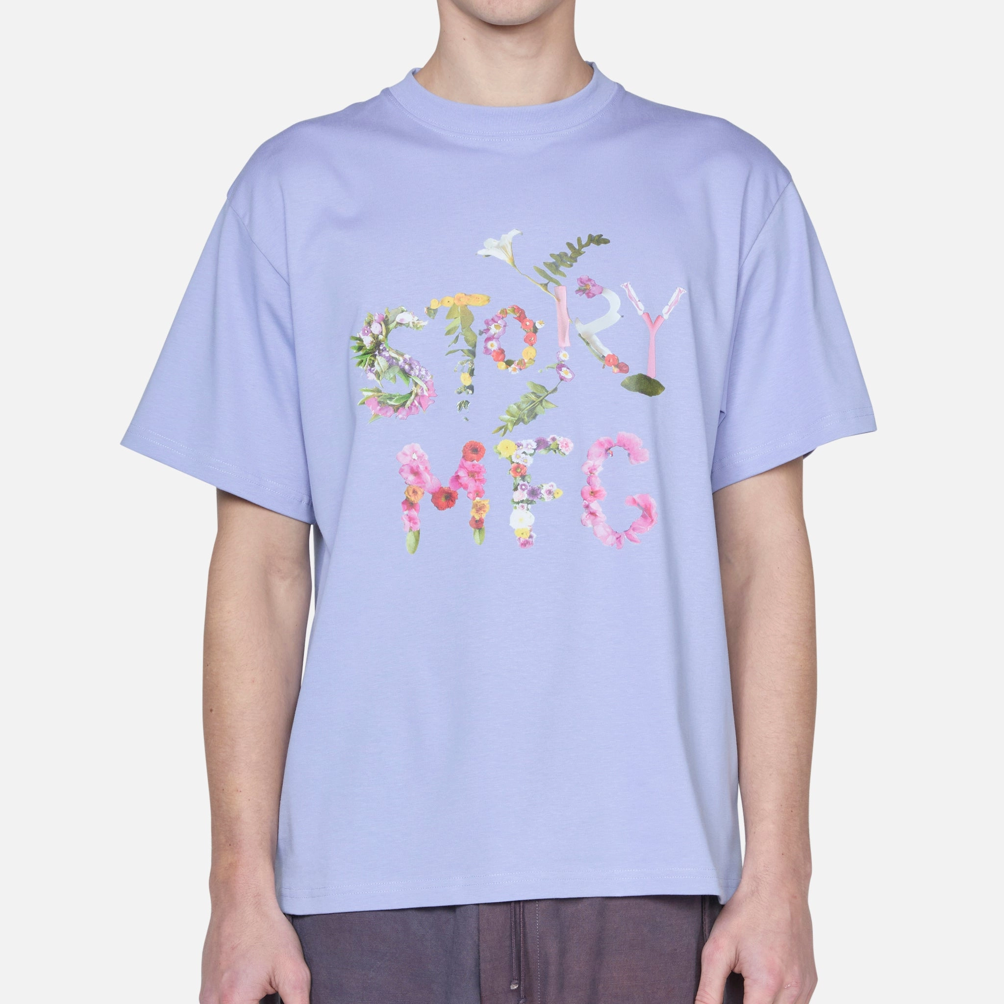 Grateful Short Sleeve T-Shirt Purple Flora