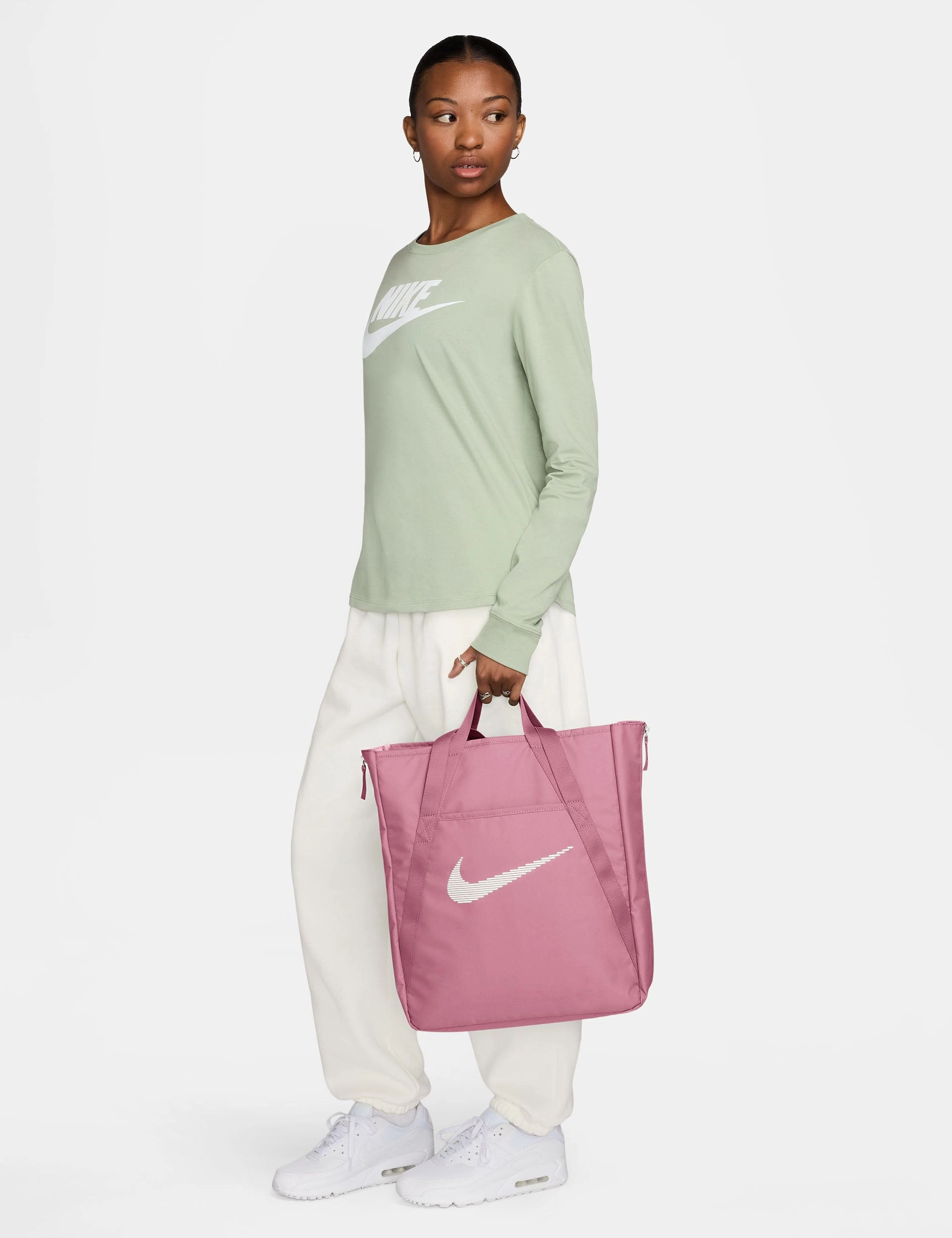 Gym Tote - Elemental Pink/White