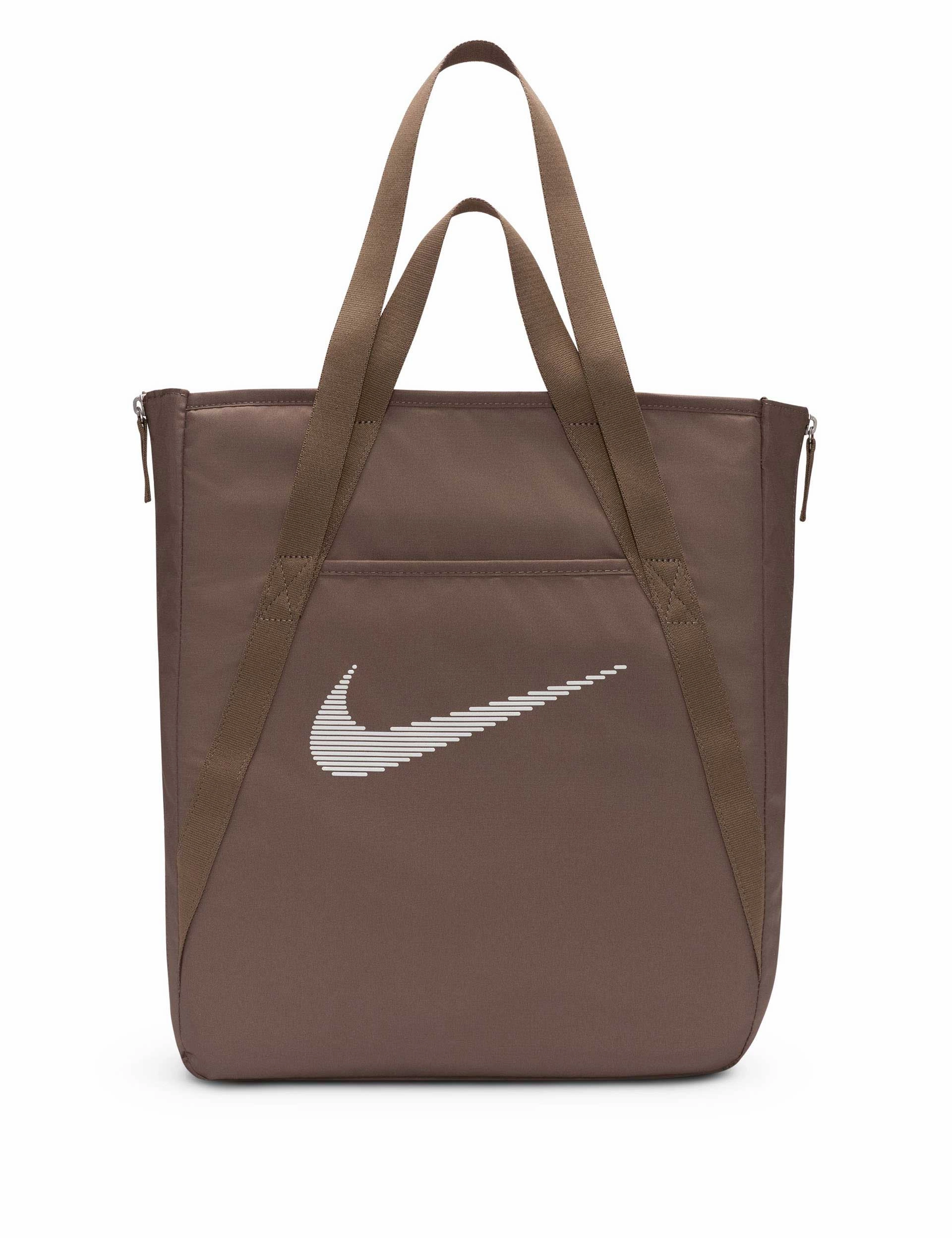 Gym Tote - Mink Brown/White