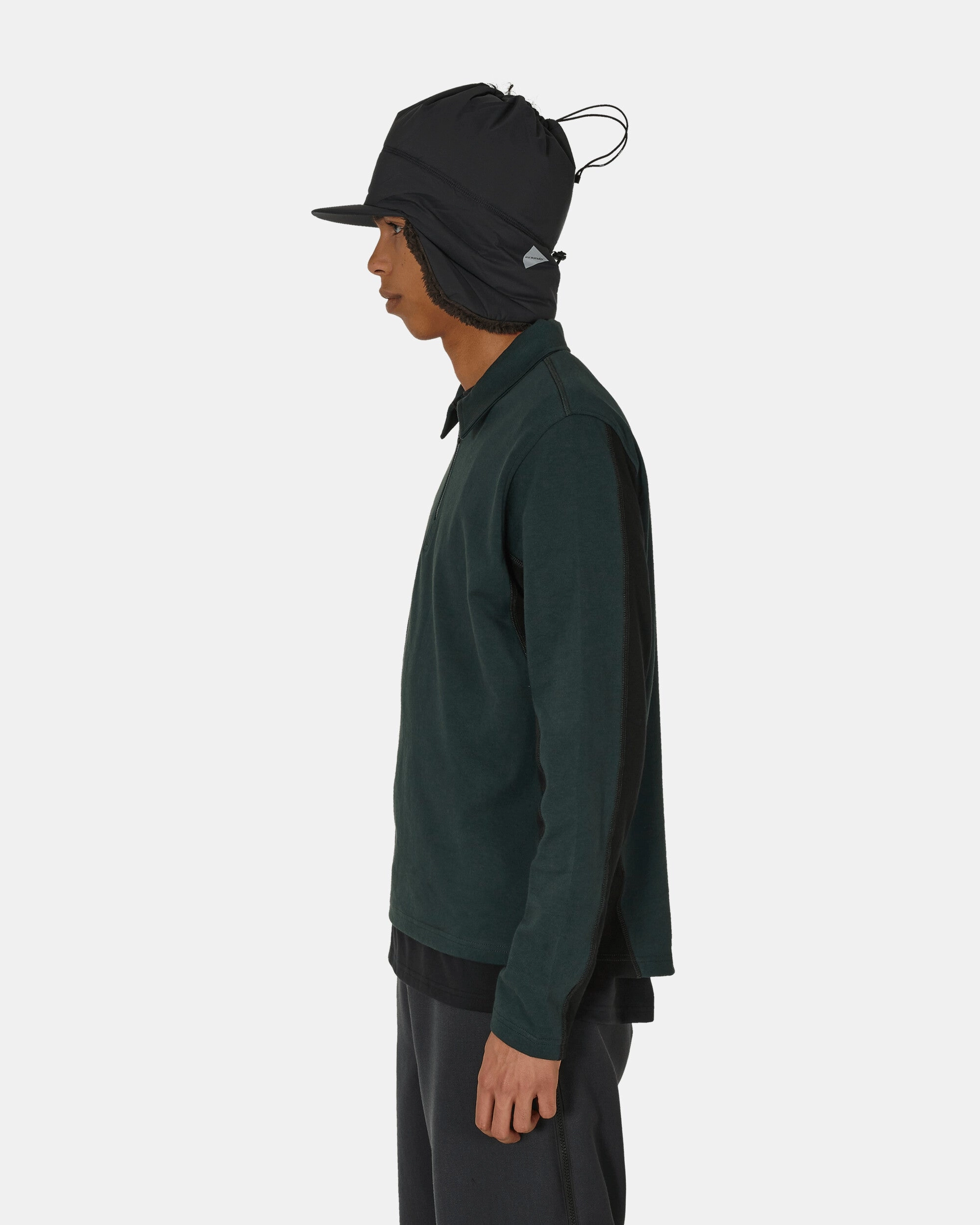 Half Zip Polo Sweater Forest Green